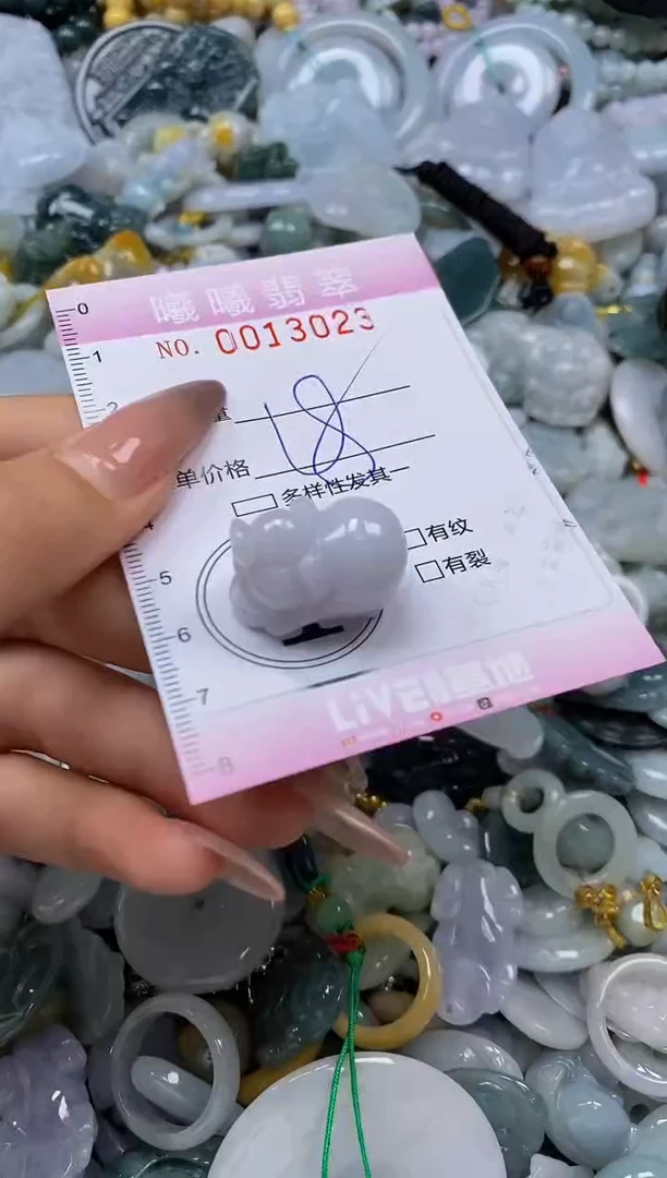 翡翠未镶嵌颈饰闪购0013023