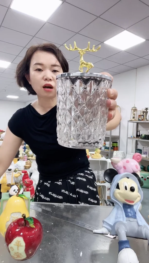 悦美铬色麋鹿罐大号