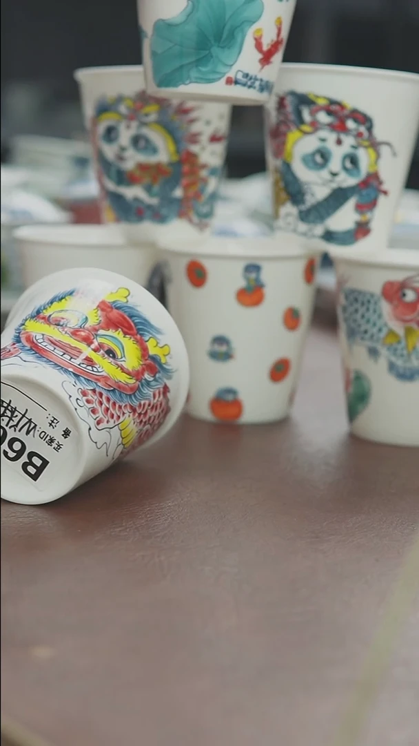 【7只】可乐杯景德镇昨明陶瓷