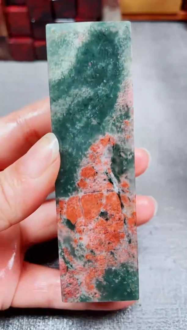 玉桂林鸡血玉素章--21