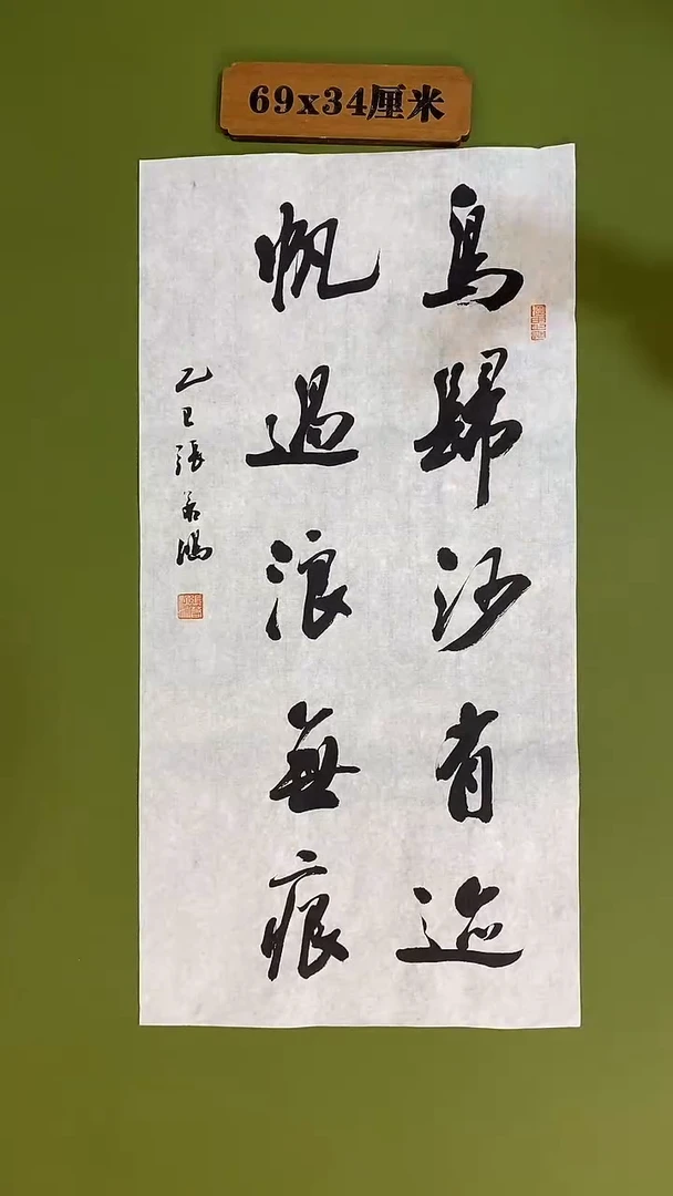 书法书法 张若鸿 尺寸69cm*34cm