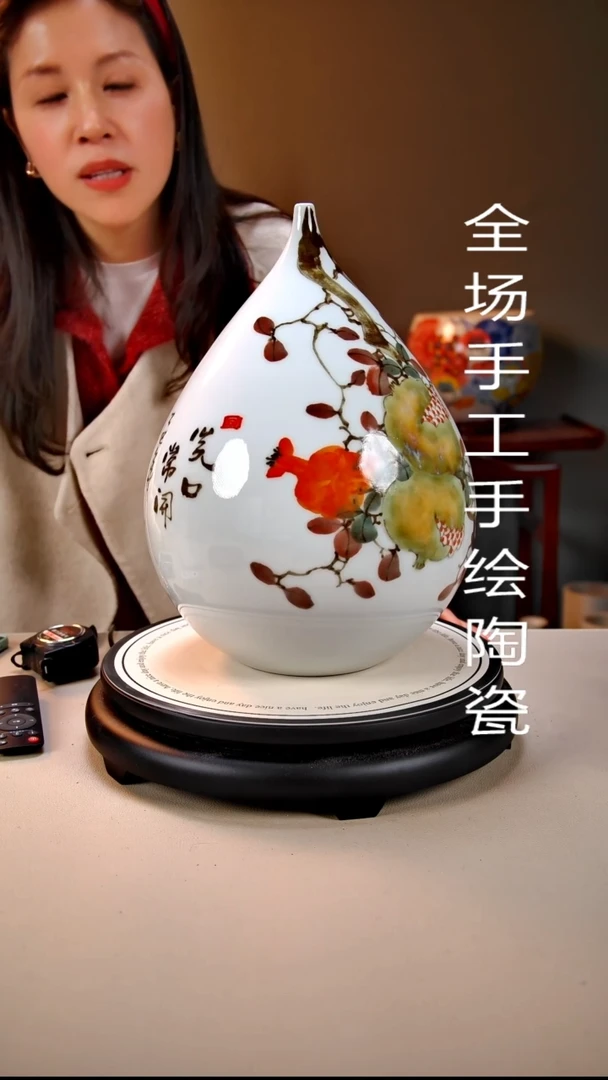 摆件陶景德镇手绘陶瓷10
