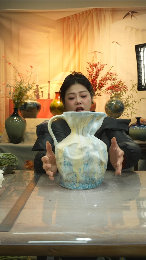 高26口15高温陶瓷花瓶