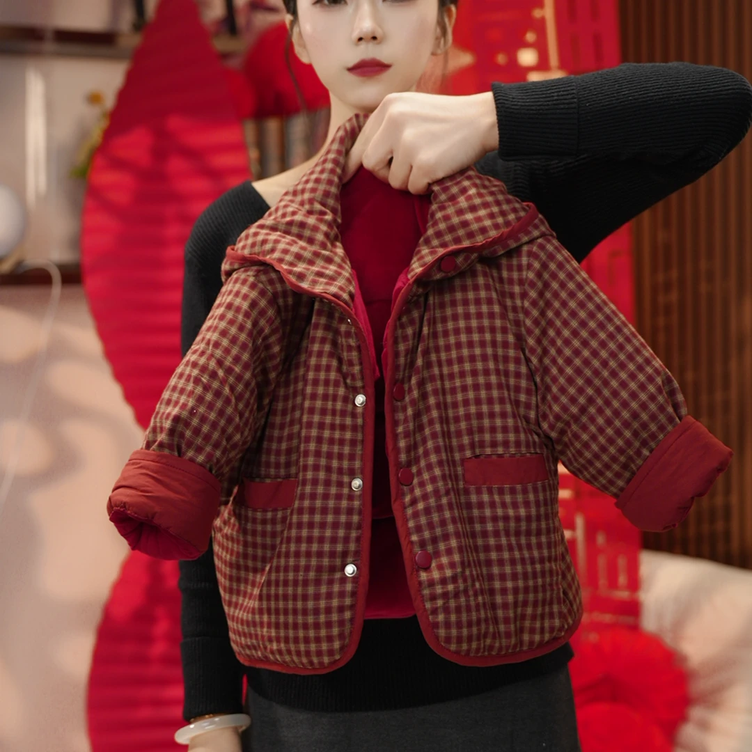 【三小织】冬季新款儿童洋气小众重磅时尚设计师加棉外套SDMW2252