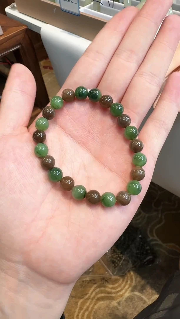 未镶嵌手镯和田玉8mm