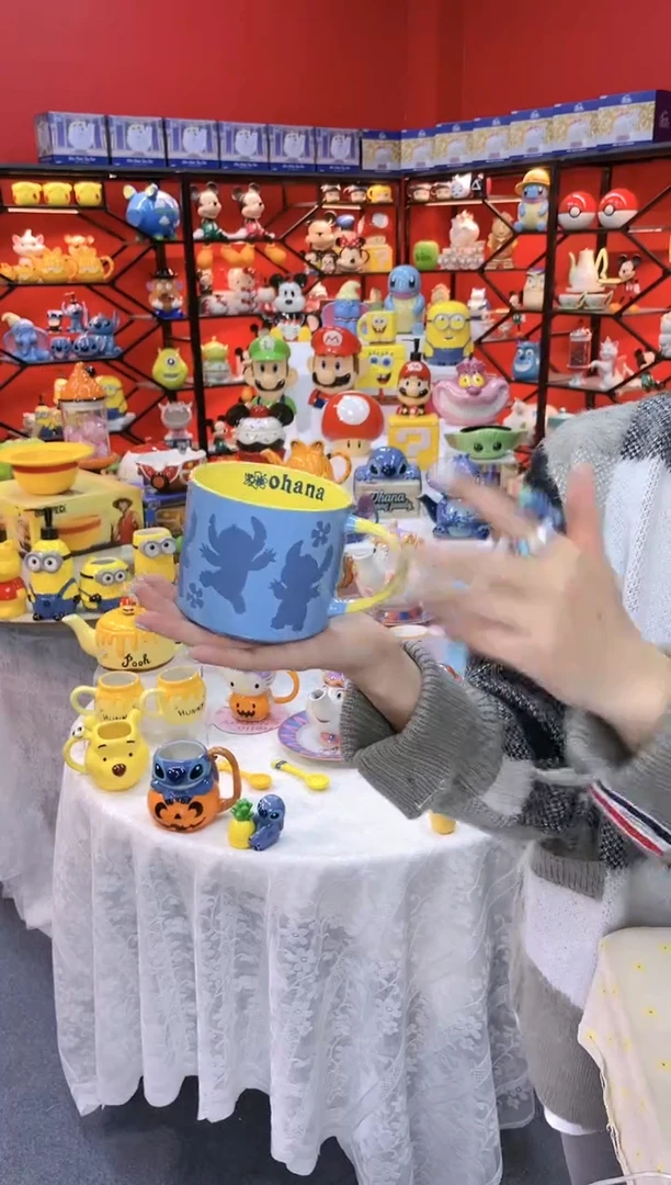 【闪购商品】1@@陶瓷杯史迪仔杯子