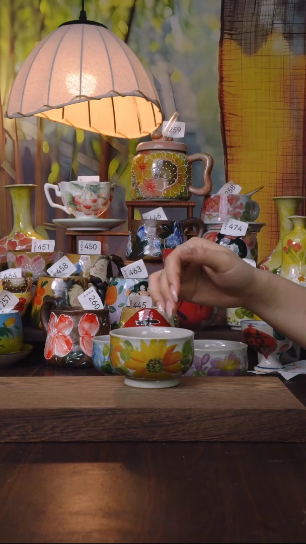 摆件泥垚手作 景德镇手工手绘器物