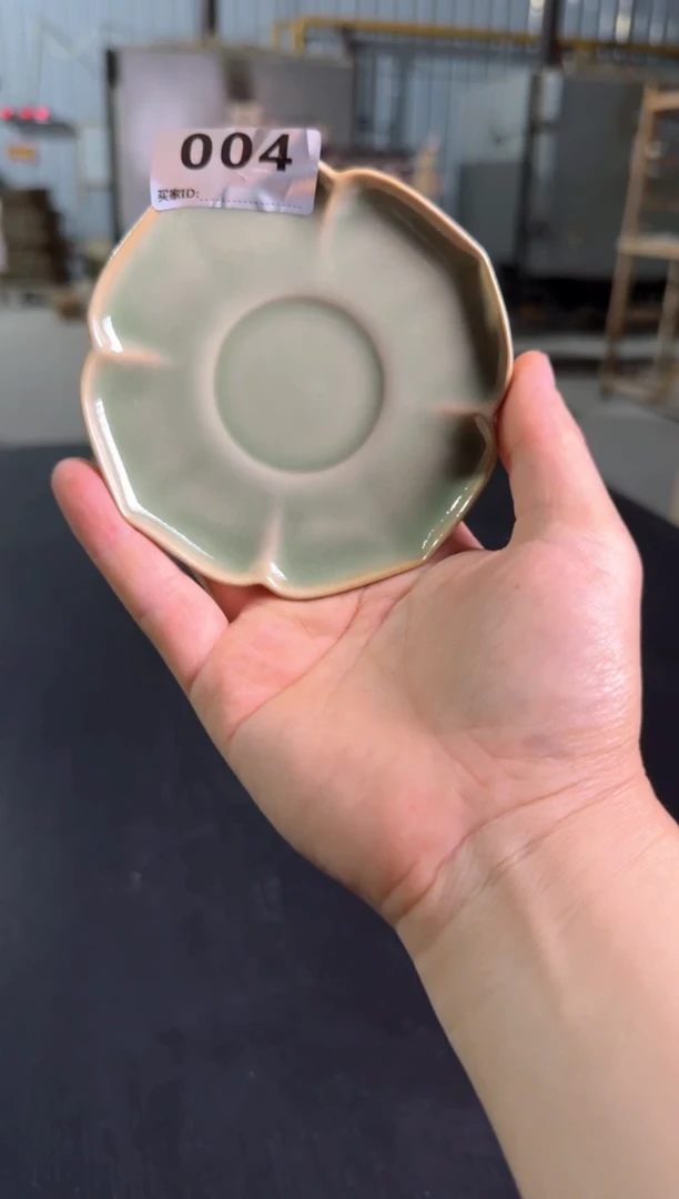 小花口碟耀州窑004