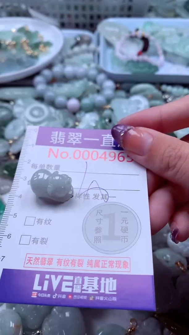 翡翠未镶嵌吊坠(不含链)4965