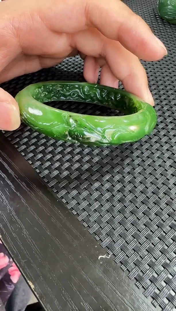 【闪购商品】和田玉（碧玉）手镯未镶嵌约60.6mm圈口