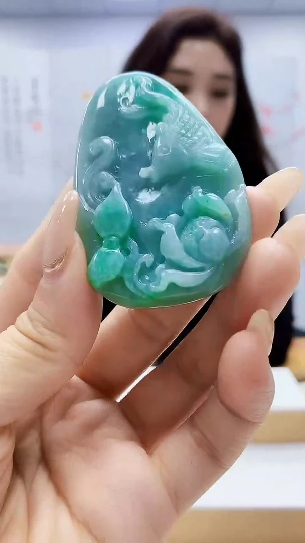 未镶嵌定制翡翠4829ty-毛货挂件107