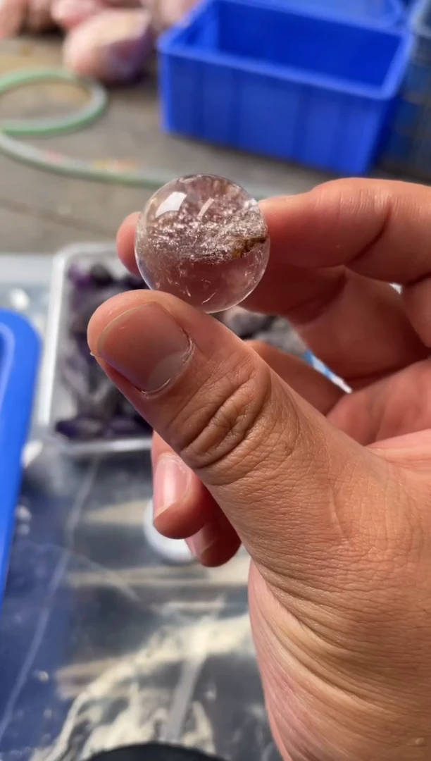 【闪购商品】水晶球未镶嵌天然喜马拉雅白水晶球卡20+