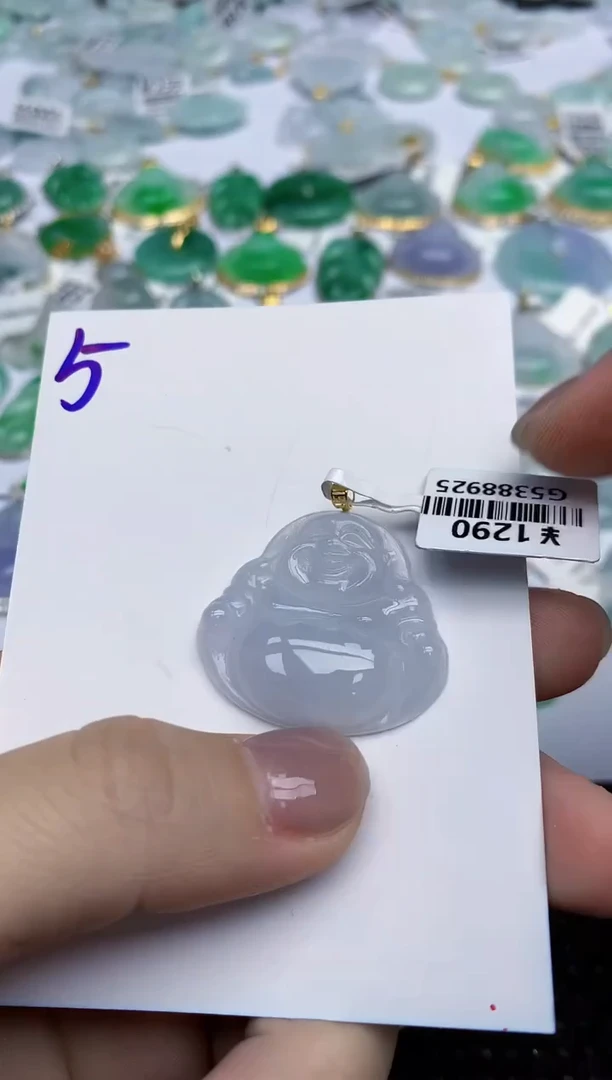 【闪购商品】翡翠颈饰18K金镶嵌天然翡翠A货