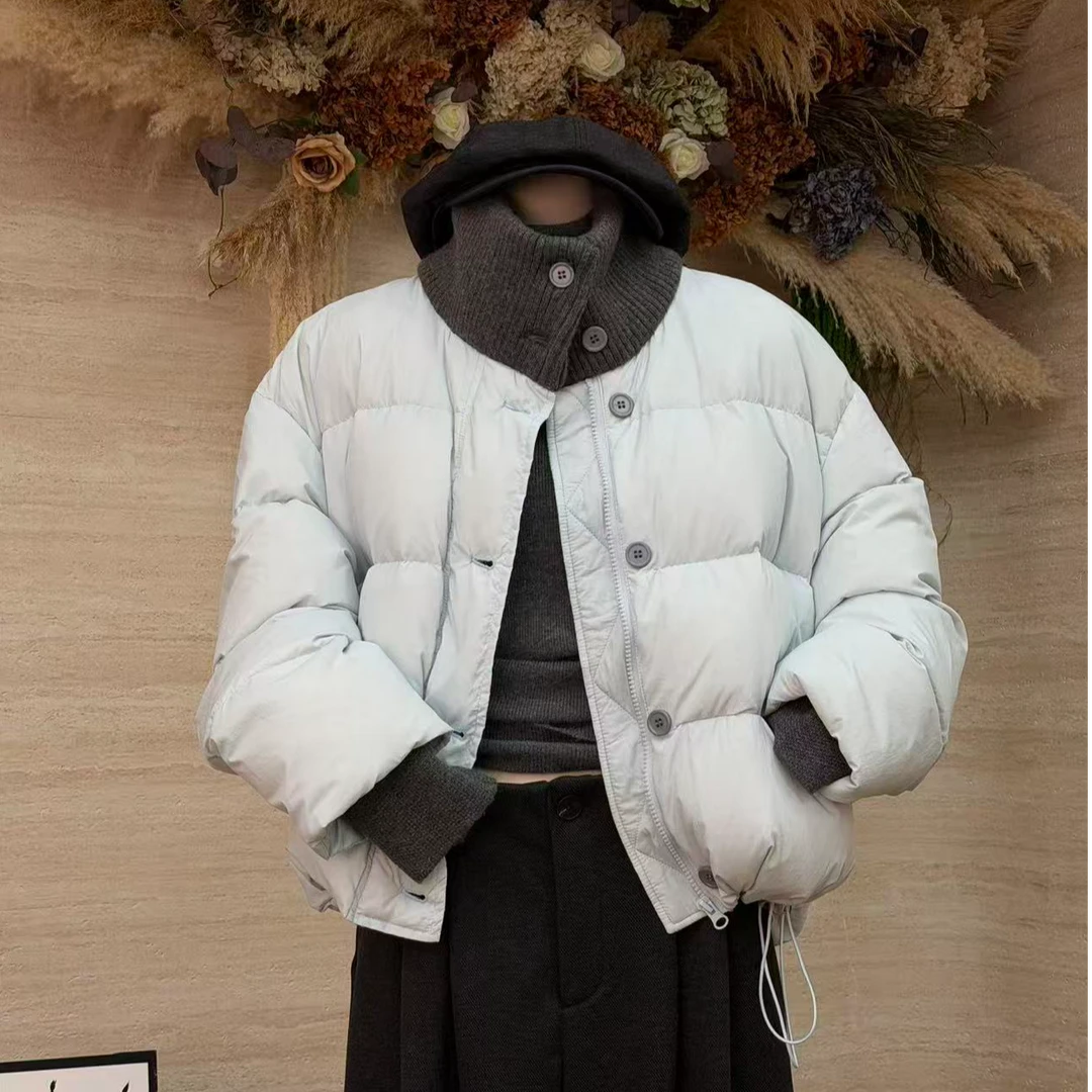 【雪雾奶霜】冬日清新感纯色面包服外套-S021-YR