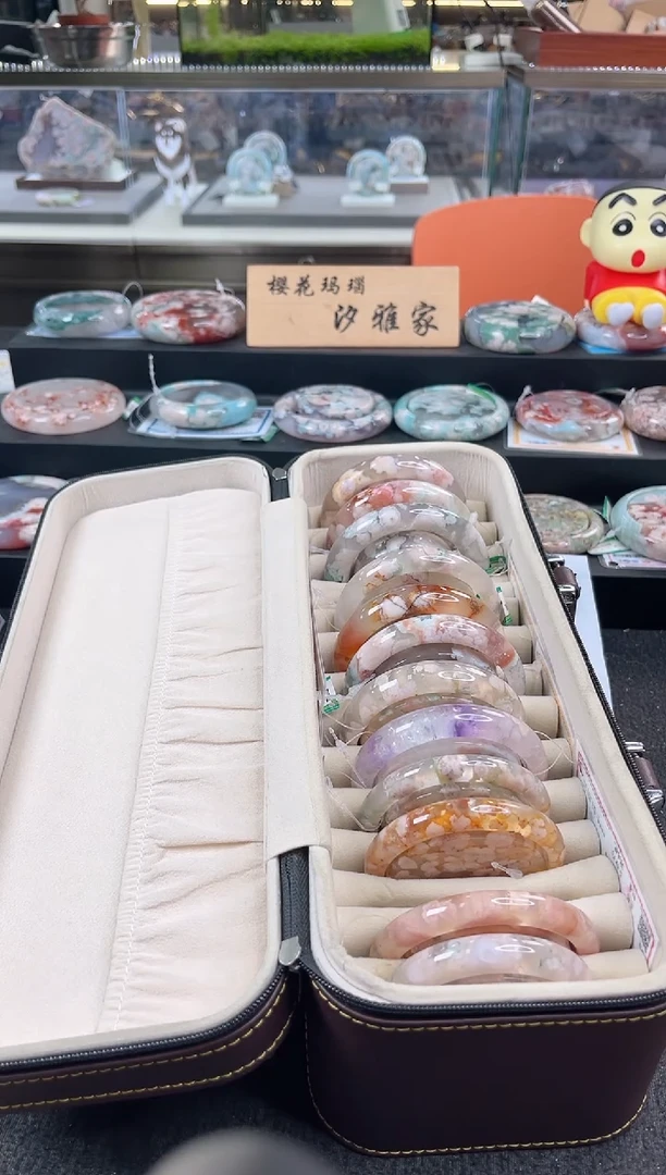 未镶嵌手镯石英质玉尘*丷圈口（赠品镯心）