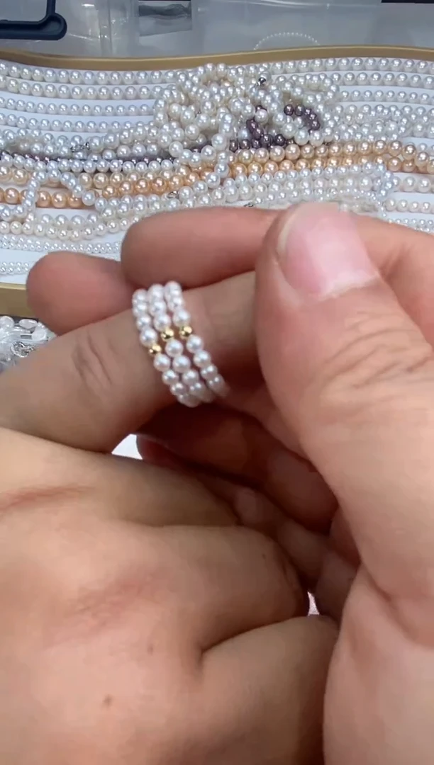 【闪购商品】淡水珍珠戒指银S925镶嵌戒指