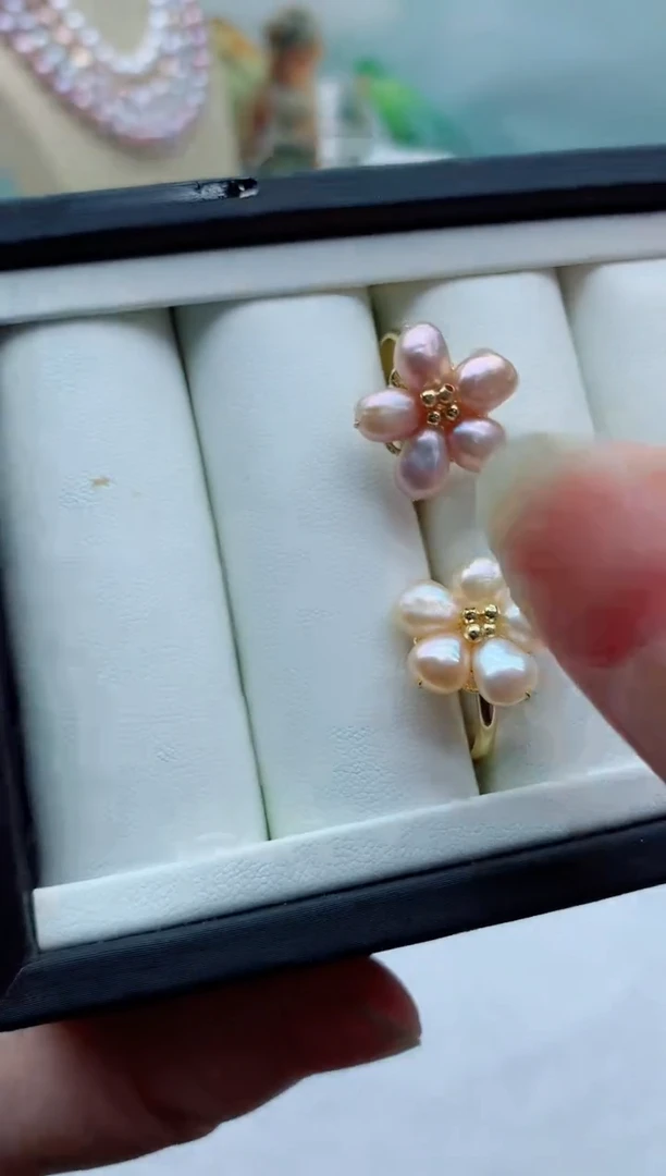 未镶嵌戒指淡水珍珠多样性发其一（非无瑕）