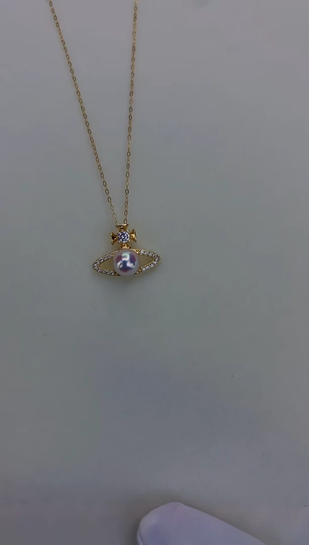 银S925镶嵌DA海水珍珠 GD036 吊坠 7