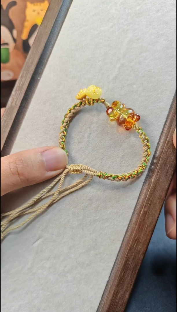 手绳琥珀未镶嵌琥珀蜜蜡手绳未镶嵌