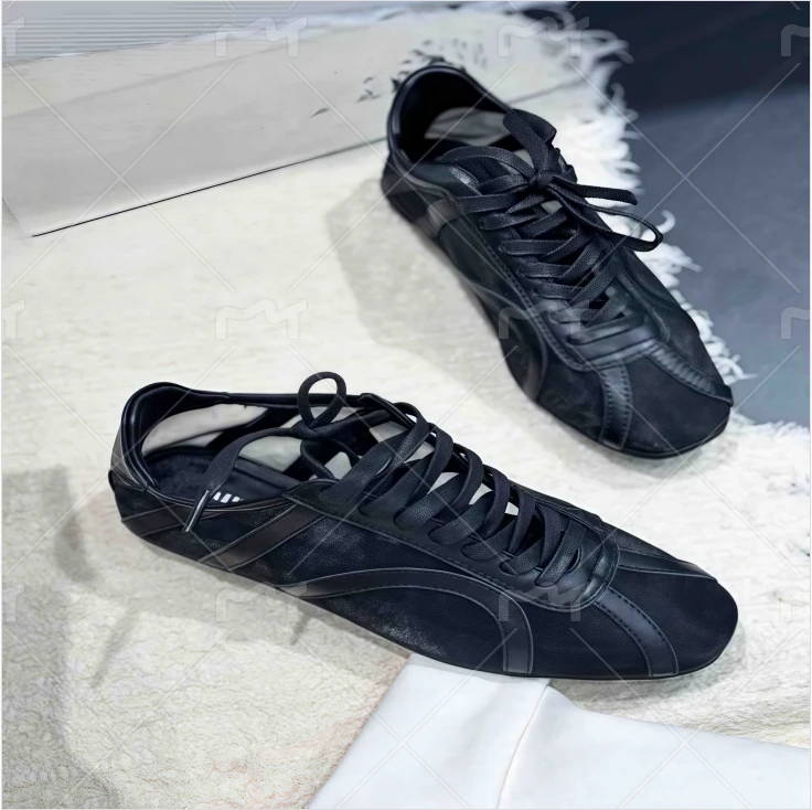 复古网纱透气运动鞋百搭休闲女鞋德训鞋夏天穿裙子专用百搭鞋子