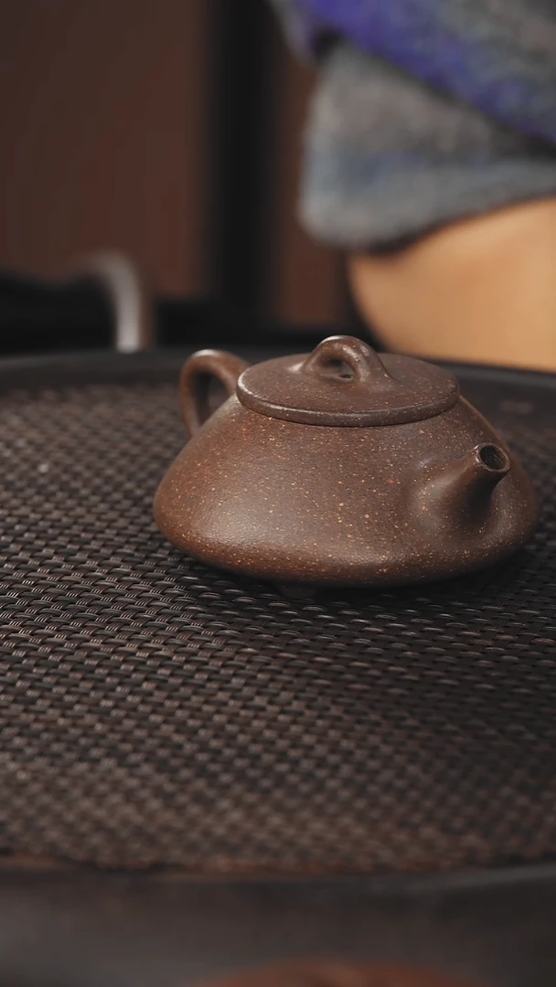 茶壶紫砂石瓢 桃花泥
