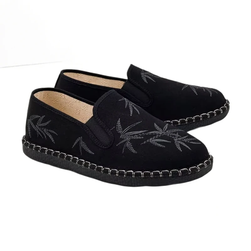 男单鞋鞋子爆款竹纤维国风休闲鞋布面面料888868