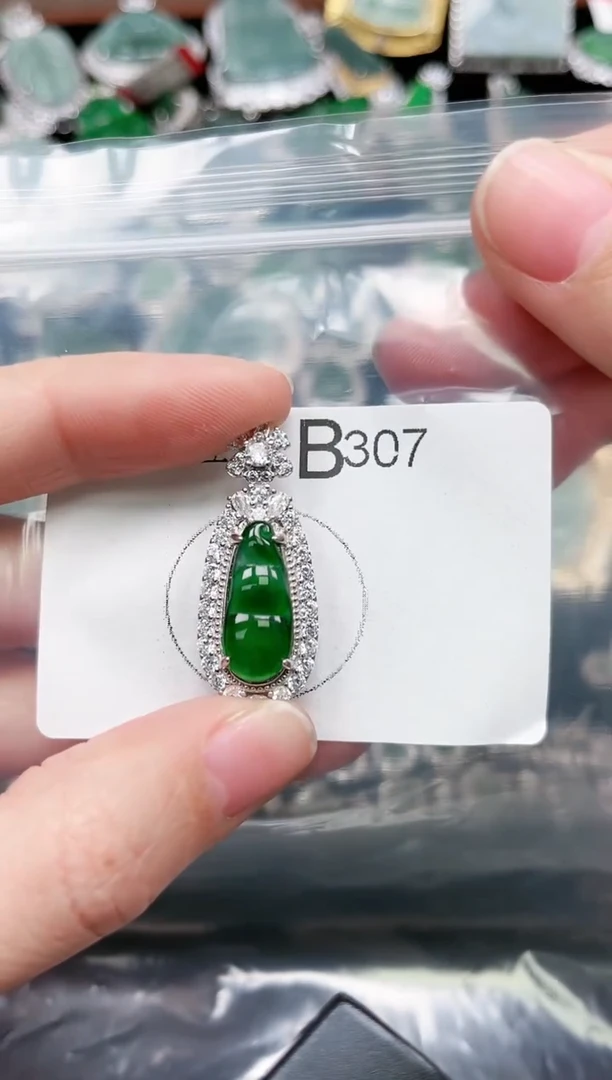 【闪购商品】翡翠颈饰未镶嵌307赠皮绳