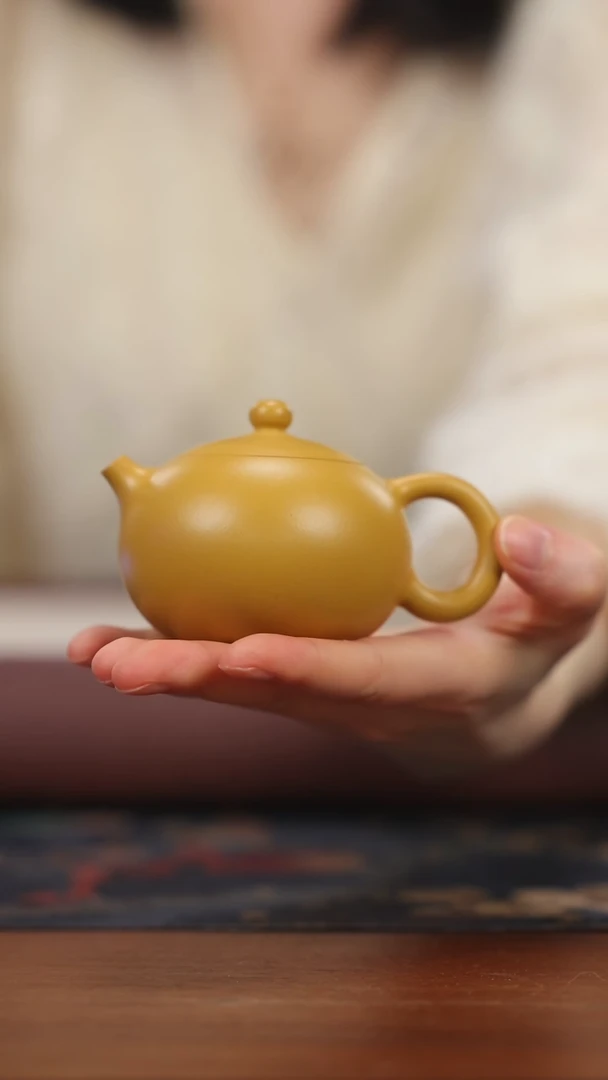 【闪购商品】紫砂茶壶wt黄金朱泥 西施120cc