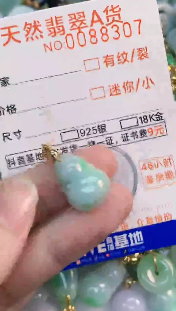 翡翠未镶嵌吊坠(不含链)1