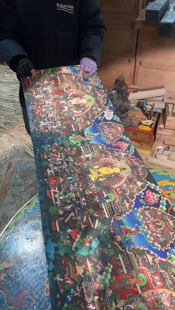 卷轴画路路的唐卡tk160