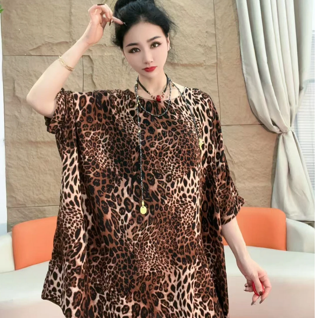 2393【凡家衣橱】气质时尚百搭洋气重工小众设计感豹纹衬衫