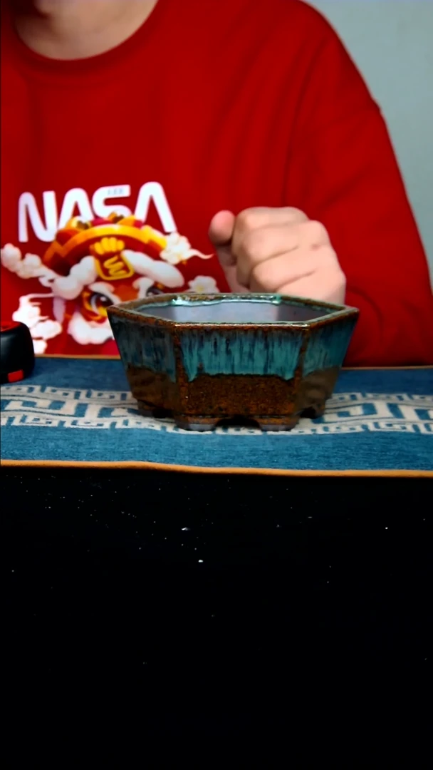 【闪购商品】紫砂花盆13.5*12*5内径紫砂花盆