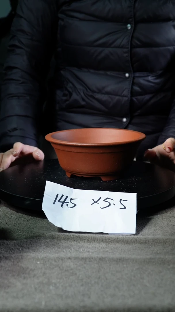 A宜兴紫砂小花盆