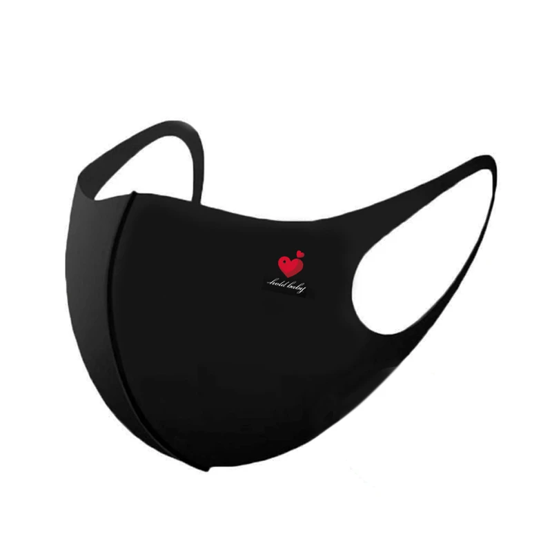 【HOLD BABY】口罩 五只/包 黑色透气可水洗男女通用时尚个性高颜值