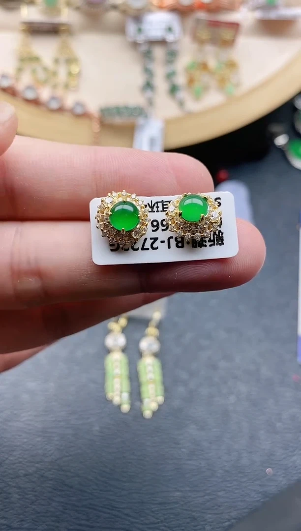 翡翠戒指银S925镶嵌1