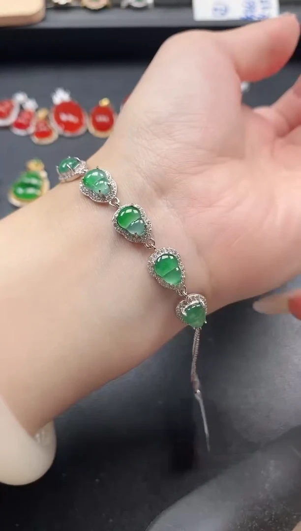 银S925镶嵌戒指翡翠51511