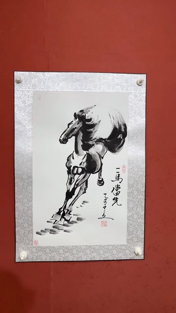 国画老师现场创作  3