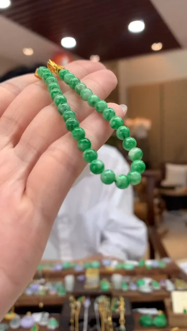 未镶嵌手串翡翠手串