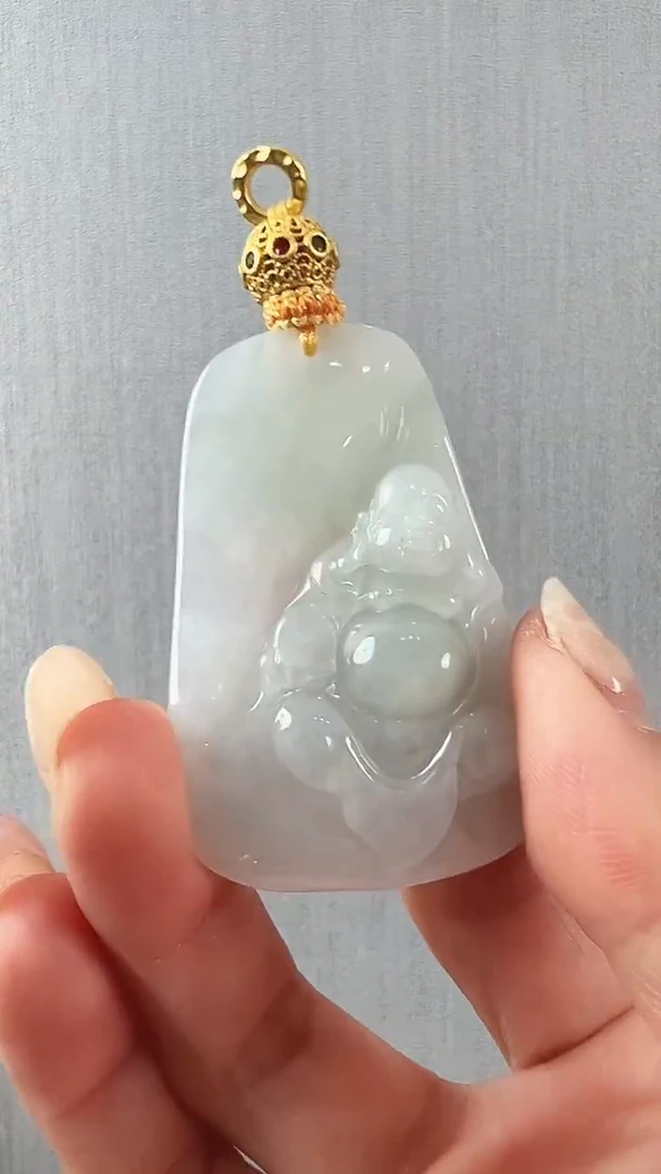 颈饰未镶嵌翡翠佛公