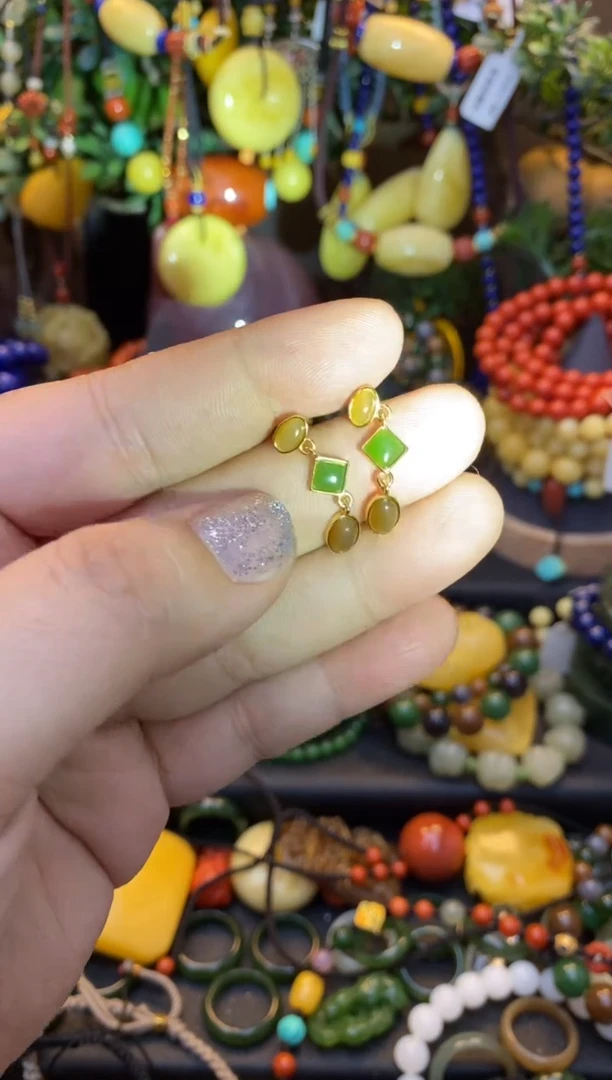 【闪购商品】和田玉耳饰未镶嵌和田玉耳环