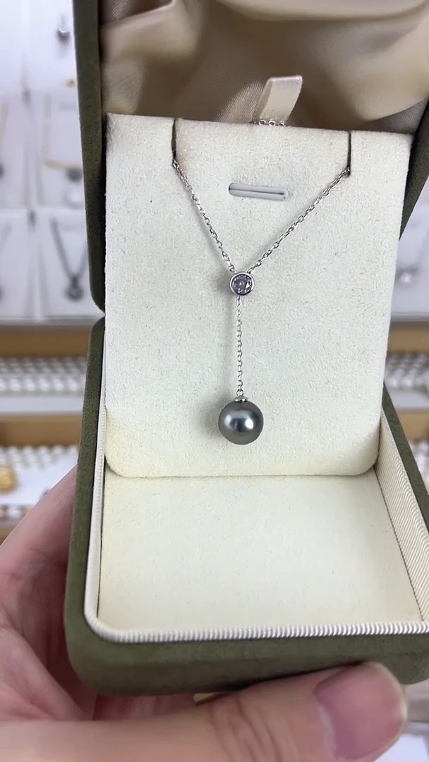 【闪购商品】海水珍珠颈饰未镶嵌天然极光珍珠大溪地Y链