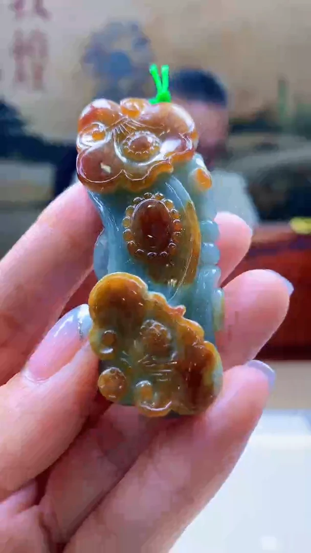 定制翡翠未镶嵌心*1102jj-毛货挂件46