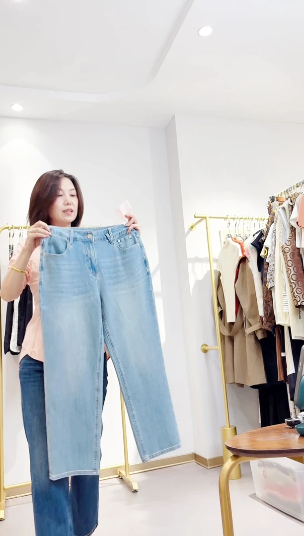 3号仔裤腰围77 臀围100 裤长91穿到120斤四面弹