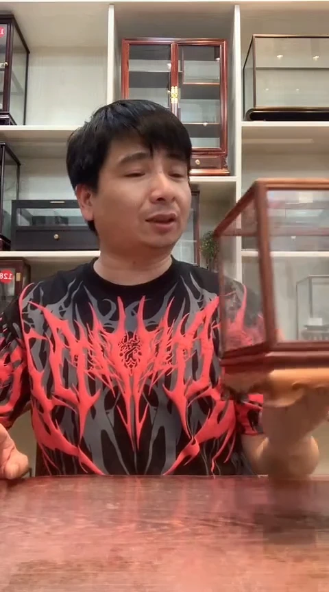 红酸枝木类15*15*15玻璃罩950