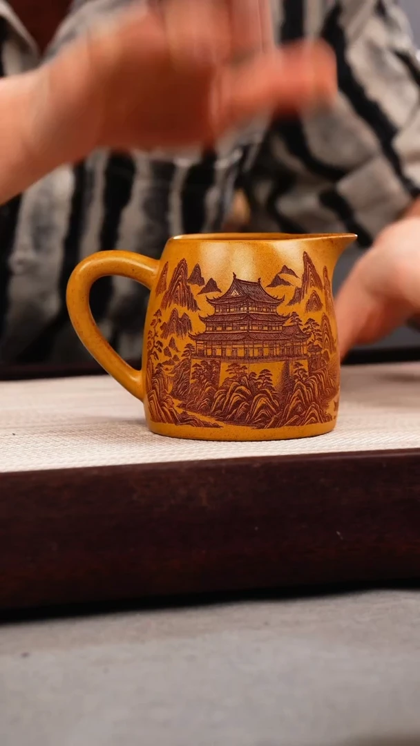 茶壶紫砂段泥 柴烧 公道杯