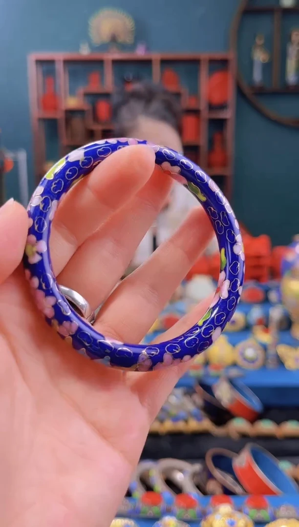 非遗景泰蓝手镯 55-60 宝蓝