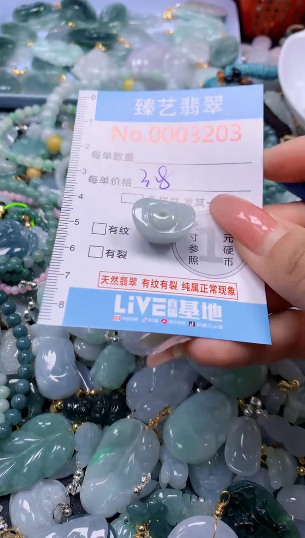 翡翠未镶嵌吊坠(不含链)3203