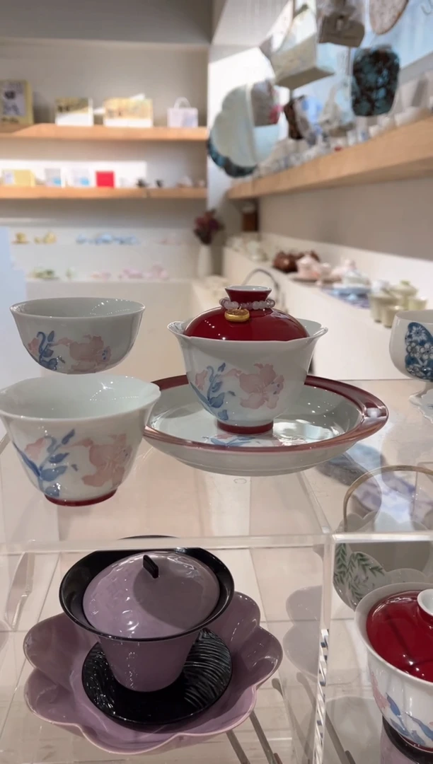 【闪购商品】盖碗+茶杯*2+提溜+壶承