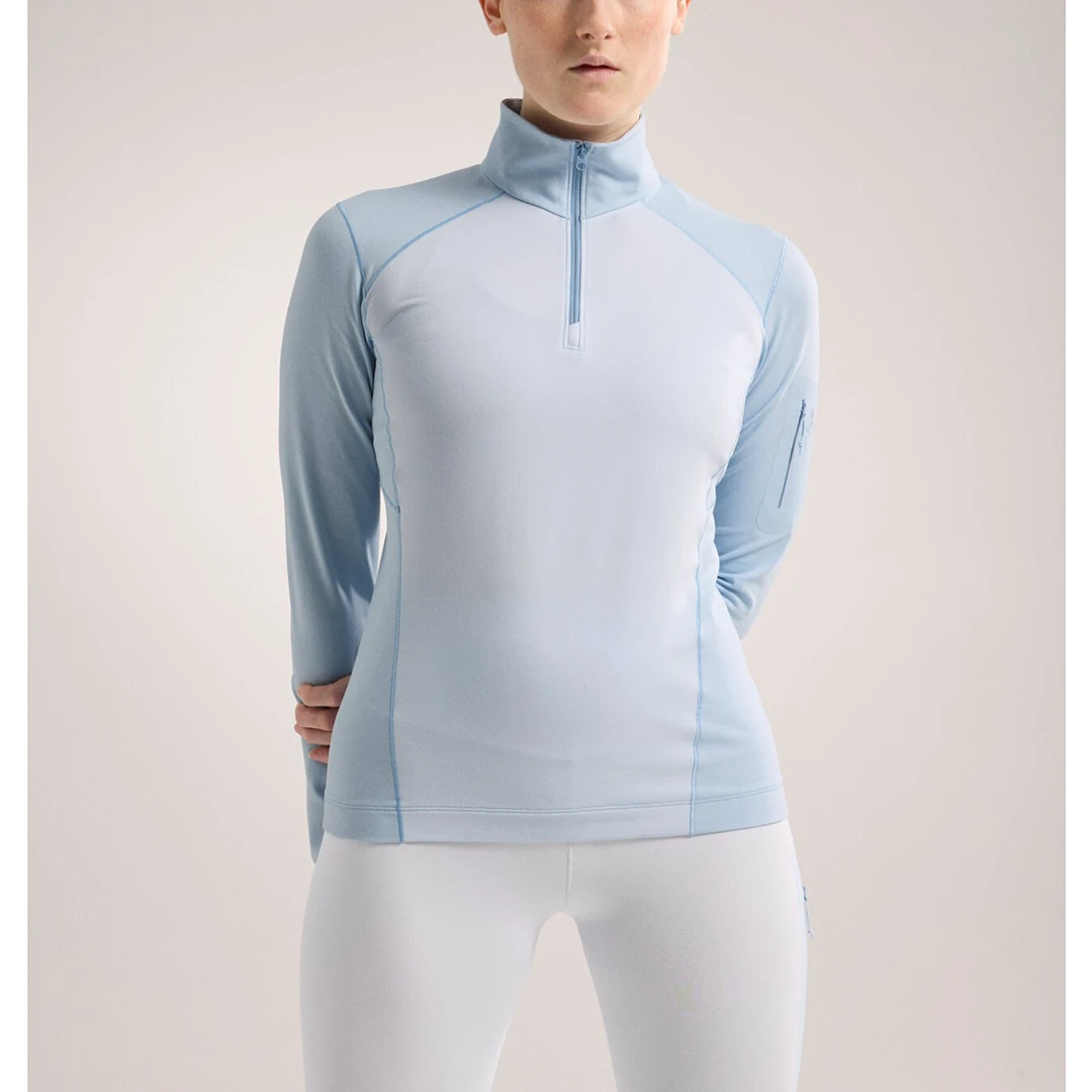 ARC'TERYX/始祖鸟gx Rho LT Zip Neck男女士半拉链抓绒衣长袖速干