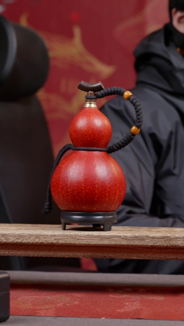 923微瑕尾货款大漆精品葫芦（介意勿拍）500ml